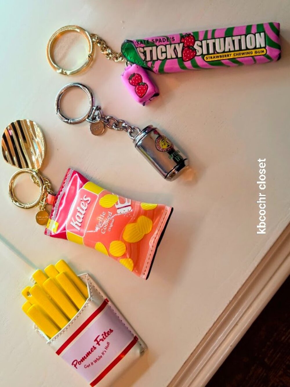 Kate Spade "Snack Time" Collection Set - Fries, Chips, IPA Beer & Gum -